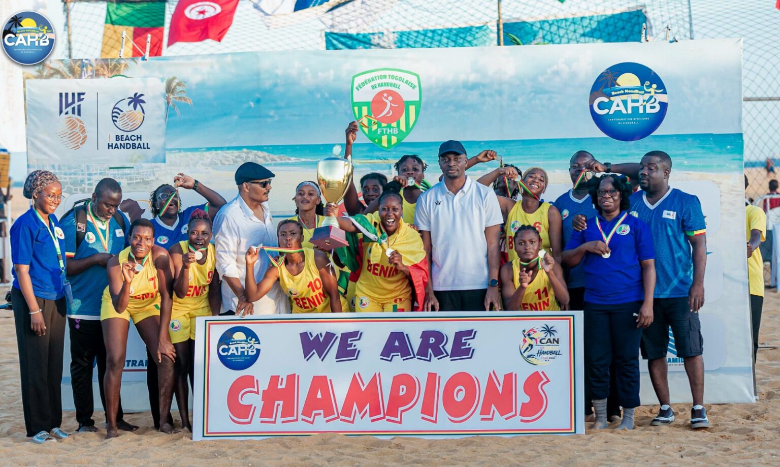 CAN Seniors Beach Handball 2026 : Les Amazones sacrées championnes d’Afrique et qualifiées pour le mondial en Croatie !